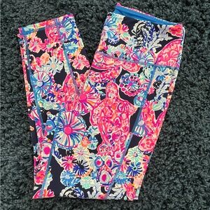 Lilly Pulitzer Pink and Blue Lexletic Leggings